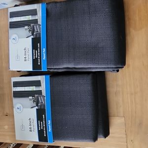 2 sets of 84 inch rod pocket curtain